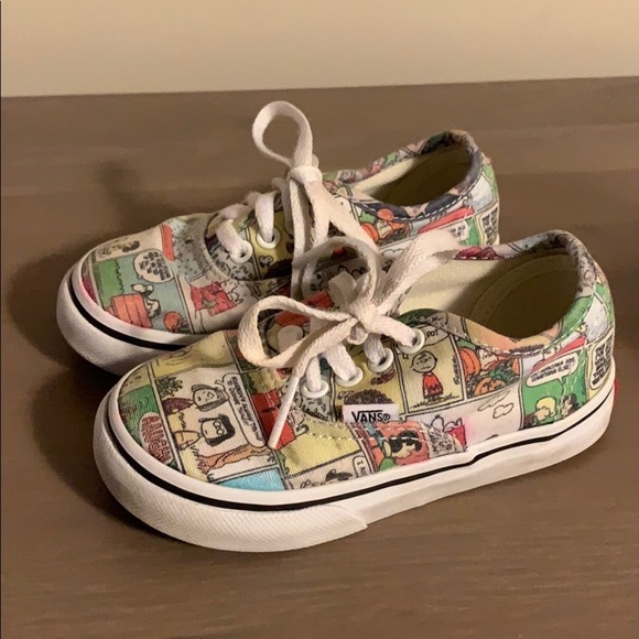 Vans “Peanuts” Sneakers - Toddler’s Size 6.5 - Picture 3 of 5